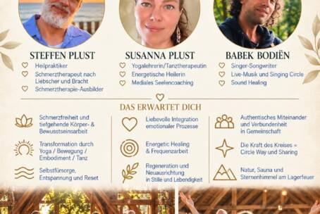 09.-12.09.2027 – Love & Heal Days mit Susanna, Steffen und Babek